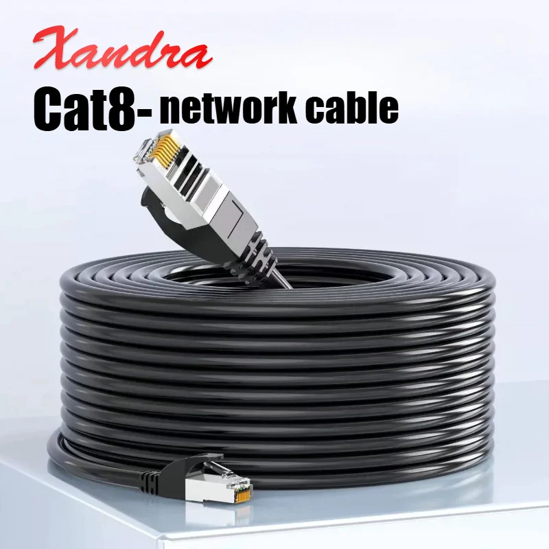 90 Degree CAT8 RJ45 Ethernet Cable Elbow 5G 10 Gigabit Network Wire Right Angle Universal Broadband Connection Line for Router