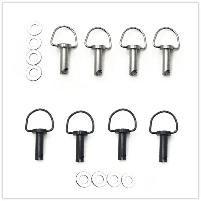 ملحقات الدراجات النارية السحابة الصلبة السرج تصاعد دبوس مسمار الترباس الأسود ل هارلي بجولة FLHR FLHS #1