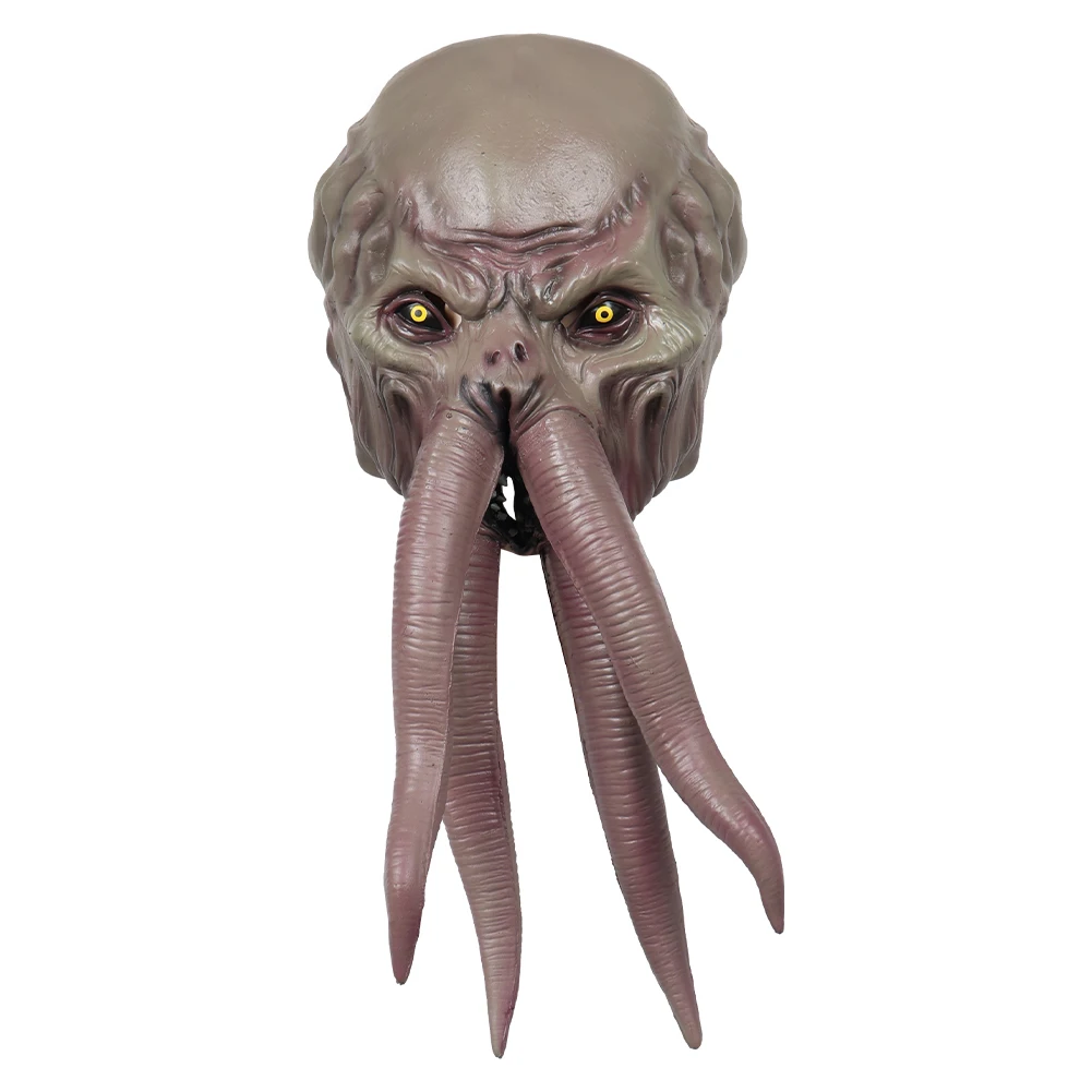 Baldur Cos Gate illithids Mind Flayer máscara Cosplay máscaras de látex casco mascarada fiesta de Halloween accesorios para adultos hombres mujeres