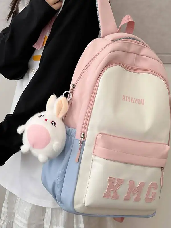 color-blo-college-student-bapa-women's-simple-design-sensation-double-oulder-bag-jk-japanese-sle-high-aesthetic-value