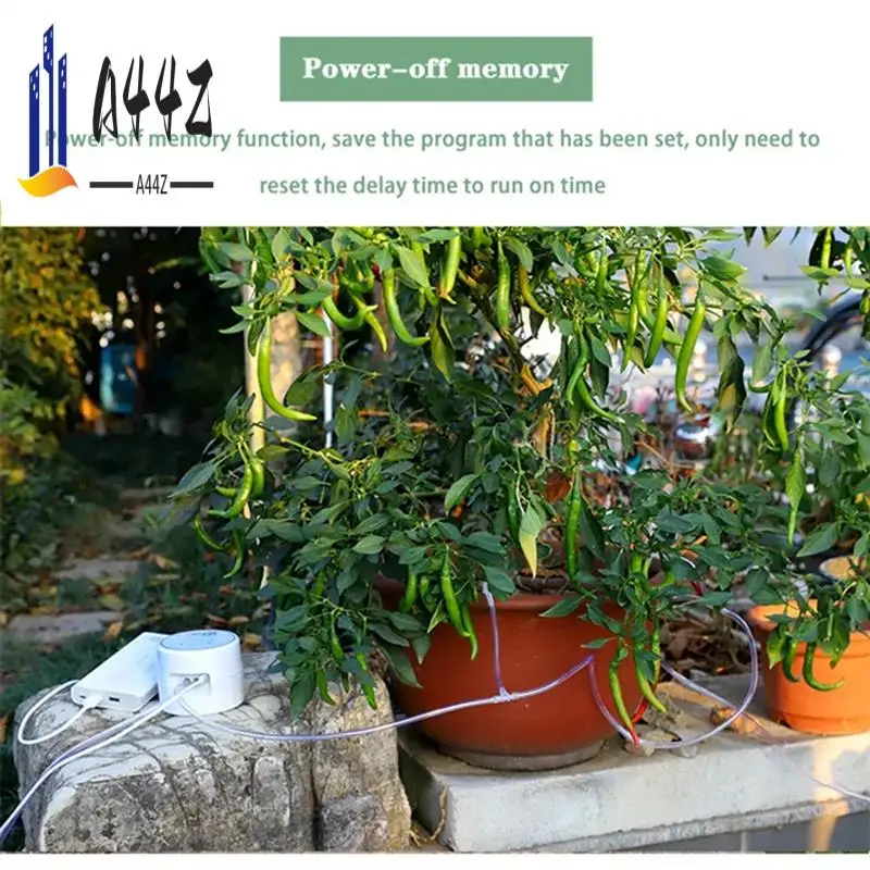 

A44Z-Wifi Automatic Drip Irrigation Controller Garden Plant Smart Water Pump Timer Indoor Watering Irrigation Device(10Pot ) Dur