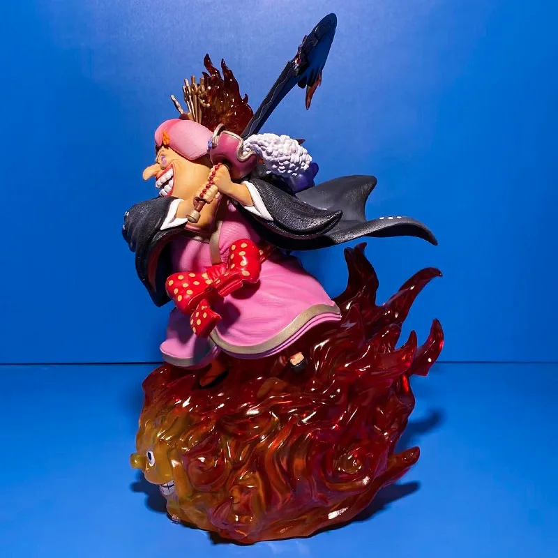 Anime One Piece Four Emperors Big Mom Battle Model Ornaments Desktop Cabinet Handmade Collection Decoration Model Birthday Gift