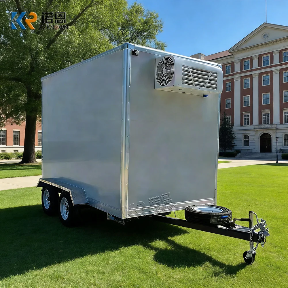 Commercial Refrigerated Truck Durable Reefer Truck Reliable Cold Chain Freezer Transport Trailer With Cooling System