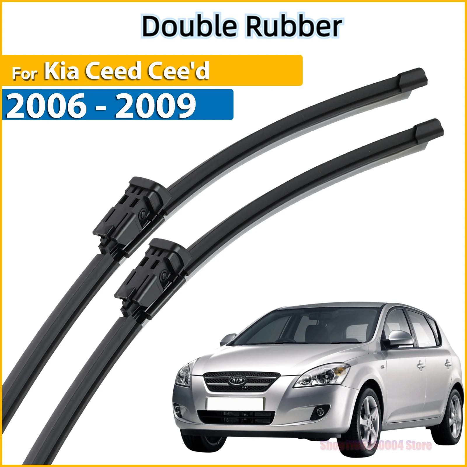 

LHD Front Wiper Blades For Kia Ceed Cee'd 2006 - 2009 Windshield Windscreen Clean Window Rain Brushes 24''+18''