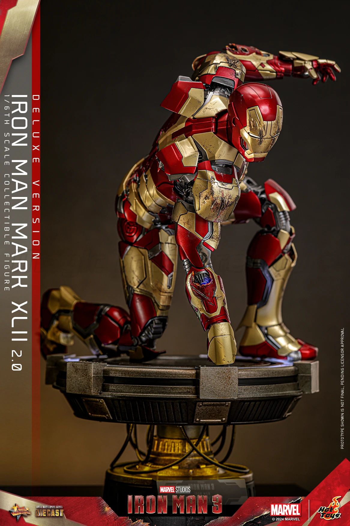 

【MT】Hot Toys MMS759D66 Marvel "Iron Man 3" Железный человек Марк 42 (2.0) Коллекционная фигурка из сплава в масштабе 1:6 (люкс-версия)