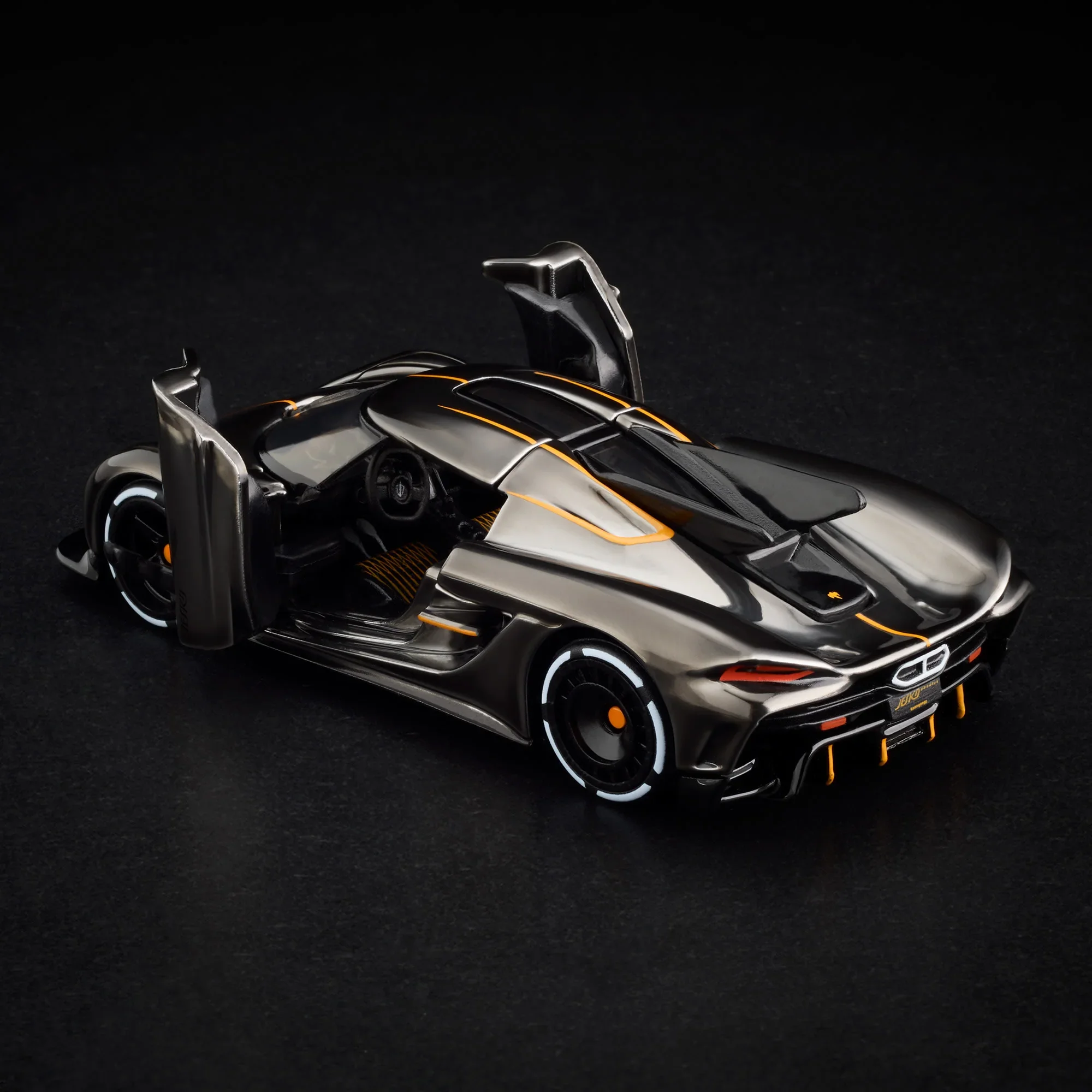 Hot Wheels RLC Collectors Koenigsegg Jesko Absolut 1:64 스케일 자동차 ZAMAC 풀 메탈 광택 블랙 섀시 다이캐스트 차량