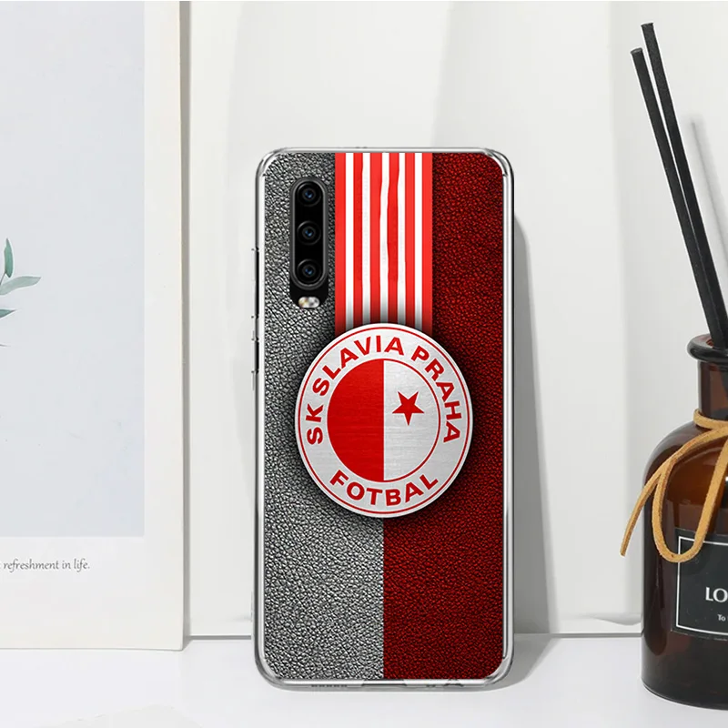 Sk Slavia Praha Czech Republic Phone Case For Huawei P30 P40 P20 P10 Lite Mate 20 10 Pro Y5 Y6 Y7 Y9S P Smart Z Fundas Back Cove