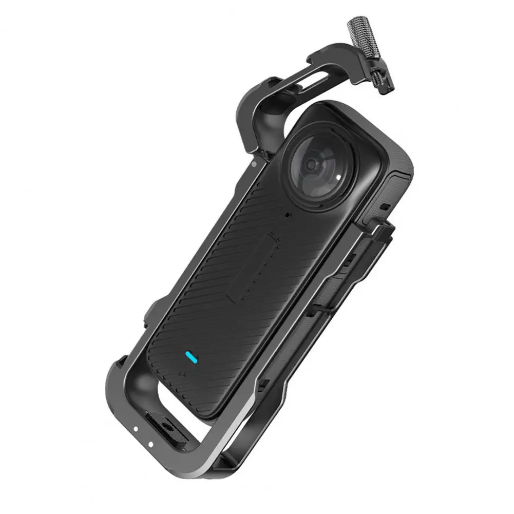 กรอบกล้องที่ทนทาน กรอบป้องกันโลหะที่ทนทานสําหรับกล้องแอคชั่นแคมเมรา Insta360 X4 กรงทนต่อแรงกระแทกสําหรับ Ultimate