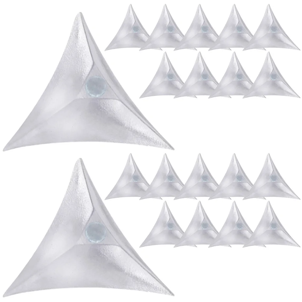 واقيات زوايا ناعمة للسلالم 400 قطعة مصدات مقاومة للغبار لحواف خزانة الأثاث حماية طاولة الحائط مثلثات زخرفية #4