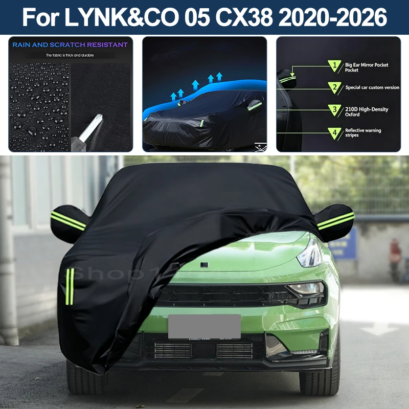 Auto Exterior Sun-Snow Protective Car Cover For LYNK&CO 05 CX38 2020-2026 Waterproof Dustproof Anti-UV Outdoor Cover