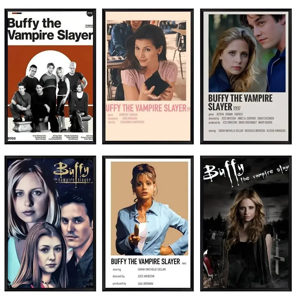 بافي مصاص الدماء القاتل المشارك لا مؤطرة المشارك كرافت نادي بار ورقة خمر ملصق جدار الفن اللوحة غرفة نوم دراسة ملصقات