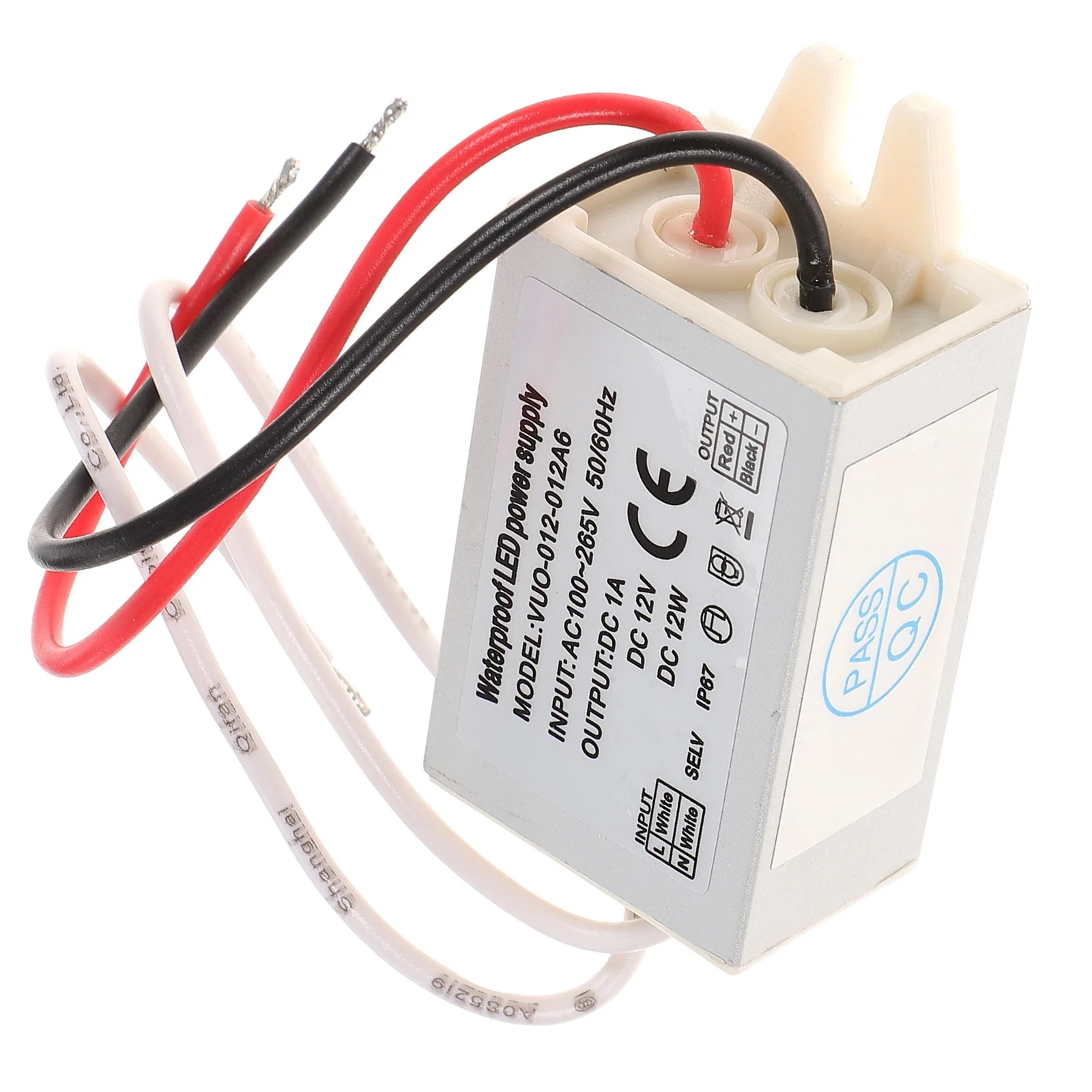 

LED Driver 12W Power Supply 100V-265V Dc Converter Flicker Free Overload Protection for LED Strip Light Display Module Cabinet