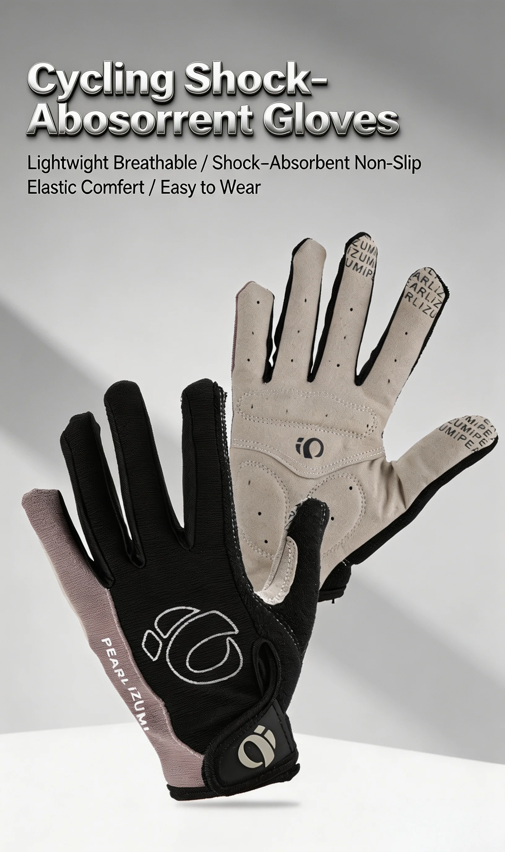 Vollfinger-Fahrradhandschuhe mit Touchscreen-Funktion, Gel-Polsterung, Stoßdämpfung, Rutschfest für MTB und Rennrad, Herbst-Modell für Männer und Frauen – Detail 1