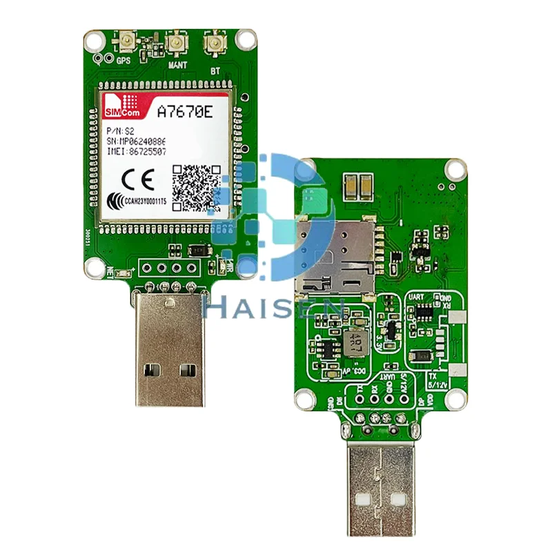 HAISEN SIMCOM A7670E USB Dongle A7670E-Dongle A7670E Core Board LTE LTE CAT1+2G+GPS A7670