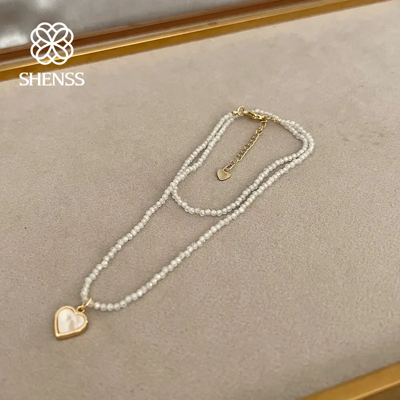 High Quality Super Shiny Natural Freshwater Pearl Necklace 2mmZircon  Choker  Necklace  2mm Size 36cm+5cm Length view 2