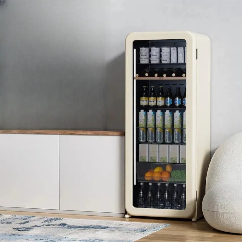 Living room retro refrigerator home defrosting embedded wine drink refrigerated fresh-keeping ice bar SC-208RI
