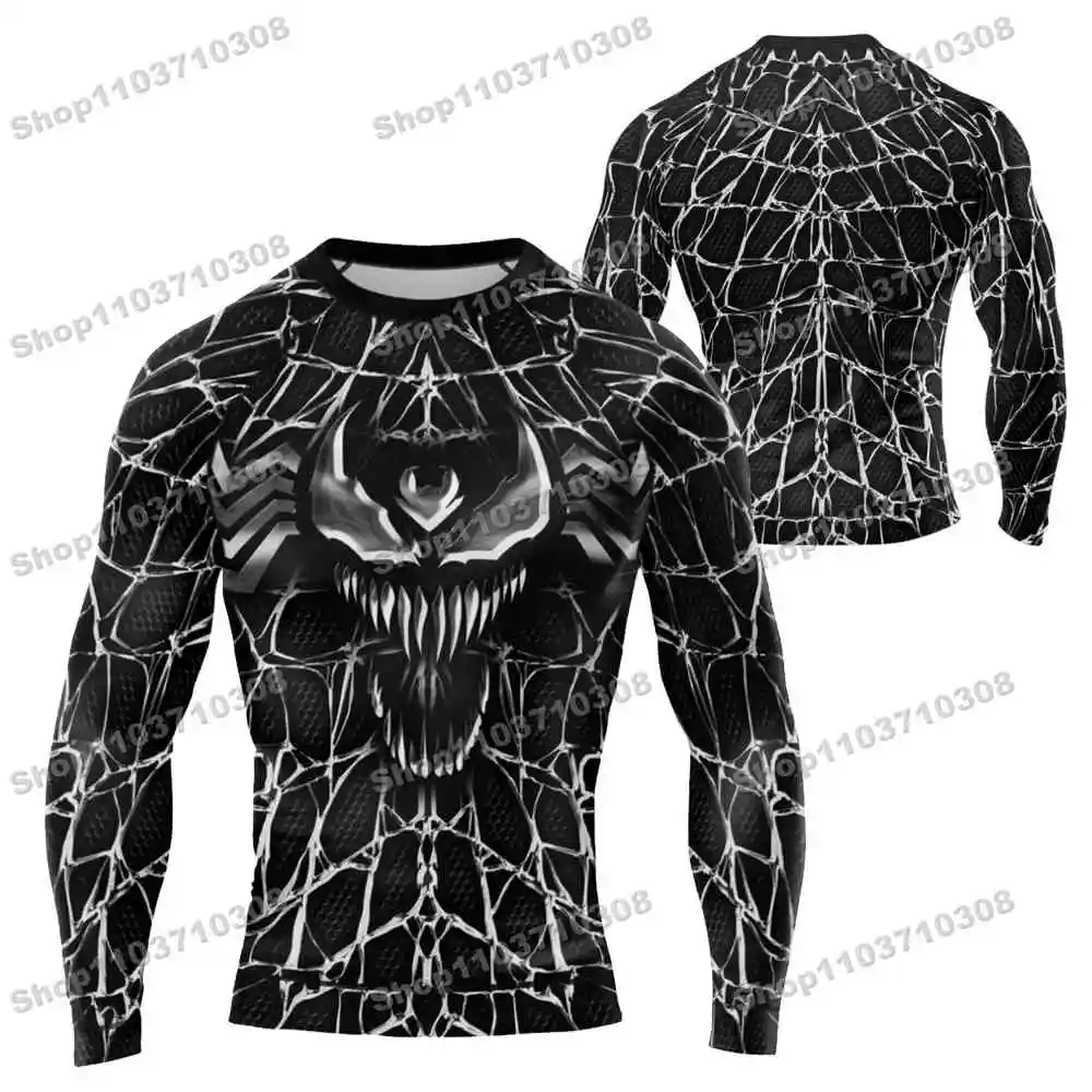 m18th Various mythical heroes Long Sleeve Jersey Beach Shirts Swimwear Diving Gym Shorts MMA BJJ Men Jiu Jitsu Fitness Sets