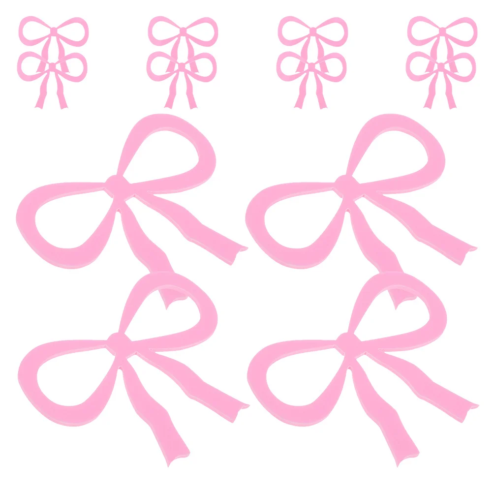 

12Pcs Bow Wine Glass Charm Elegant Acrylic Drink Identifiers for Wedding Birthday Party Decoration Bowknot Markers