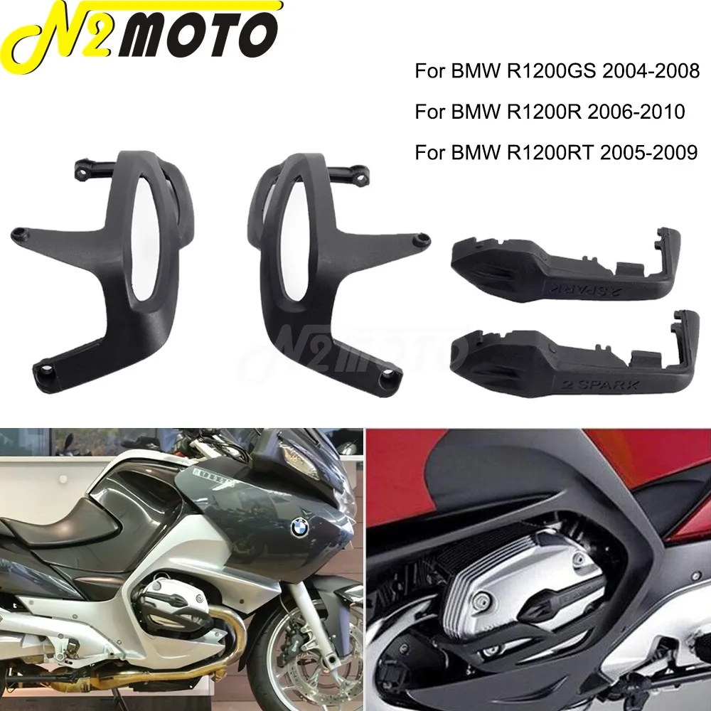 Motorcycle Engine Cylinder Guard + Ignition Plug Cover For BMW R1200GS R1200R R1200RT R 1200 GS/R/RT 2004-2010 Crash Protection