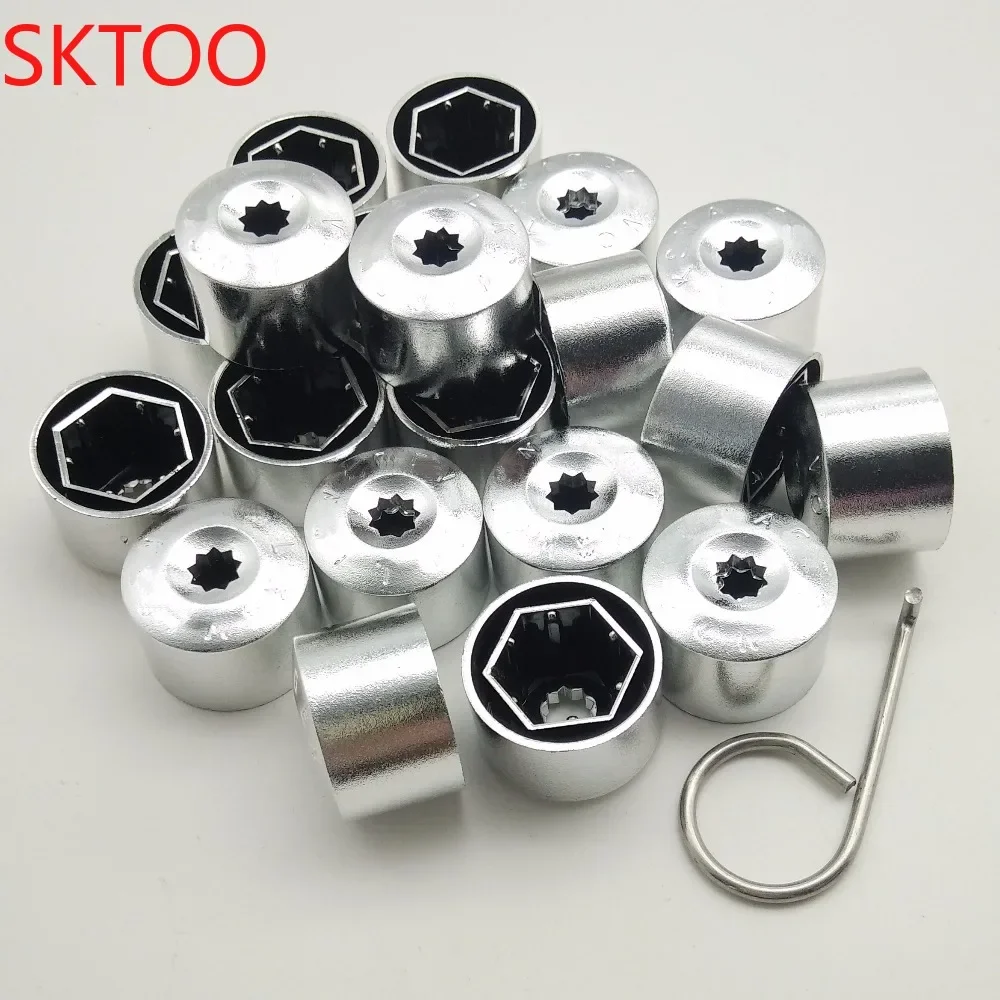 20PC/set 17MM Alloy Wheel Appearance Nut Lug Bolt Cover for Volkswagen/Golf/Passat/Polo