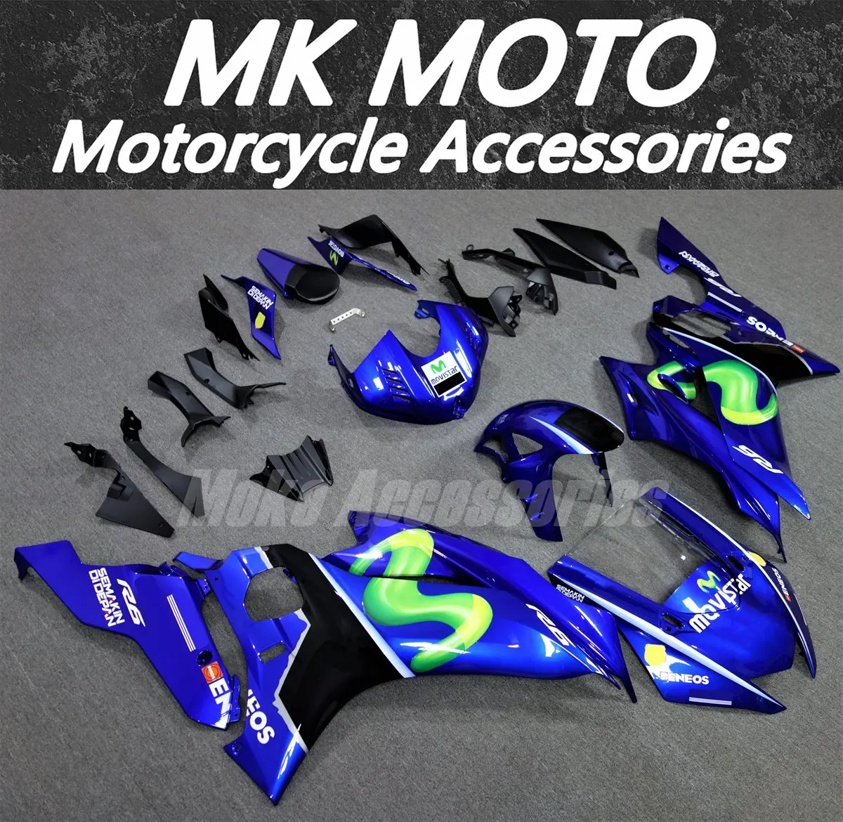 

Fairings Kit Fit For Yzf R6 2017 2018 2019 2020 2021 2022 2023 Bodywork Set High Quality Abs Injection New Blue Green Black