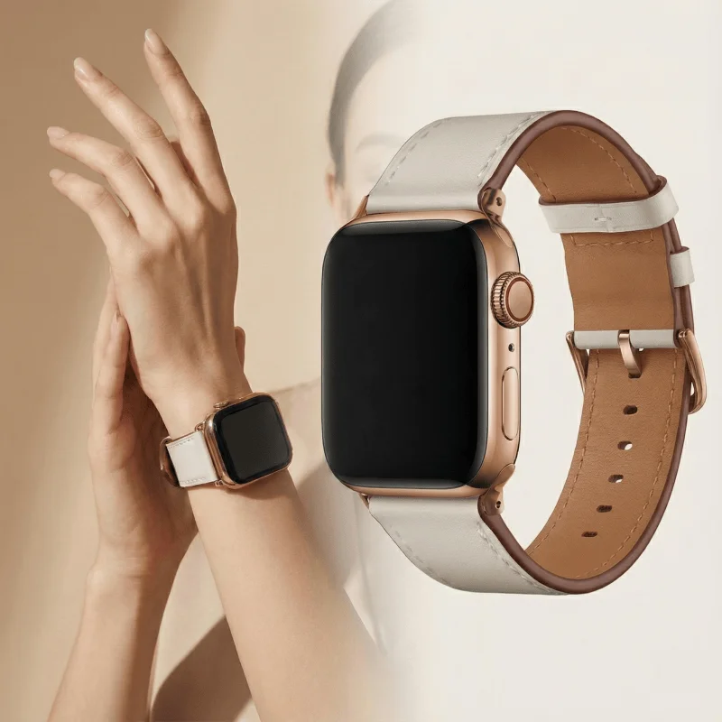 Lederarmband für Apple Watch 44mm 40 38 49 45 41 42 46mm Armband IWatch Series 12 11 10 9 8 7 6 5 4 3 SE Ultra Uhrenarmband