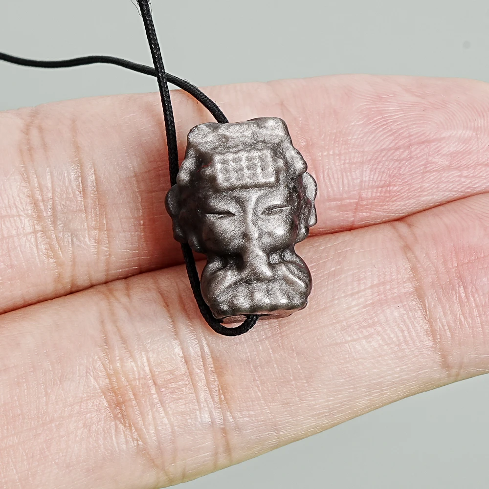 

5 шт. серебряных подвесок Мазу из обсидиана 19x15 мм, серебряные черные подвески-талисманы «Богиня Черного моря» для благословения и защиты, для изготовления ювелирных изделий своими руками