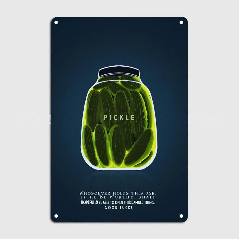 Pickles Wall Decoration Customizable Metal Signs Funny Decoration for Home Decor Items Tin Sign Retro Vintage Poster Garage Art