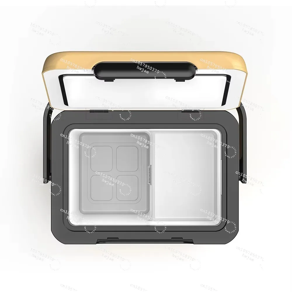 12L/18L Mini Portable Solar Cell Car Refrigerator Batter Cooling 12V/24v High Quality Compressor Outdoor Camping Trip