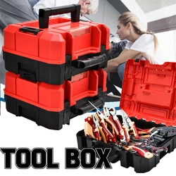 Multifunctional Large Capacity Tool Box Industrial Grade Shockproof Anti-fall Waterproof Toolbox Home Tool Storage Box