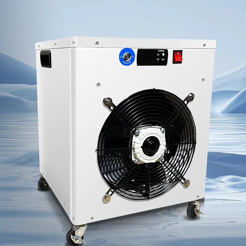 YTYIN Vanace 1.5hp Wifi Control Build-in UV Ozone Water Pipes Pump Cold Plunge Tub Water Chiller For Bath