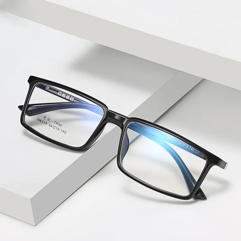 

Men Square Nearsighted Eyeglasses Spring Hinges Unisex Oval Prescription Spectacle 0 -0.5 -1.0 -2.0 To -6.0 -7.0