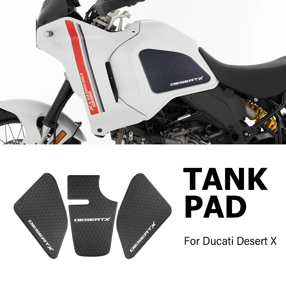 

Sticker For Ducati Desert X DesertX 2022 2023 2024 Non-slip Side Tank Pad Anti Scratch Decal Motorcycle Accessories