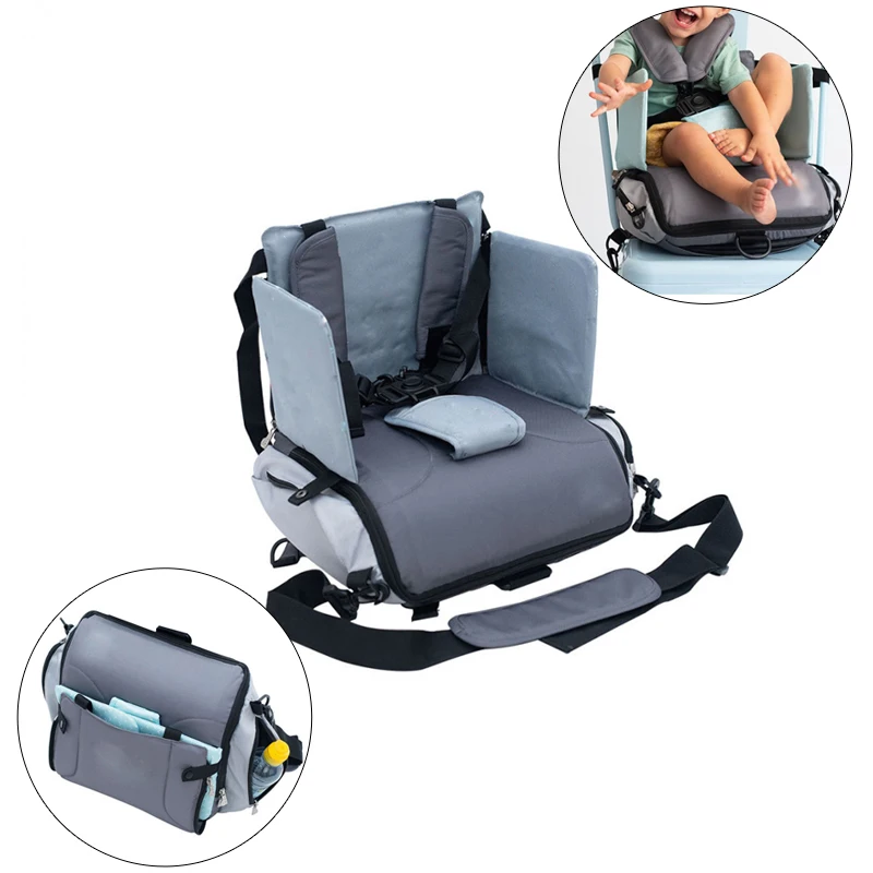 Made in China multifunctional outdoor portable adjustable Child Booster Seat with raised cushion baby hip seat carrier