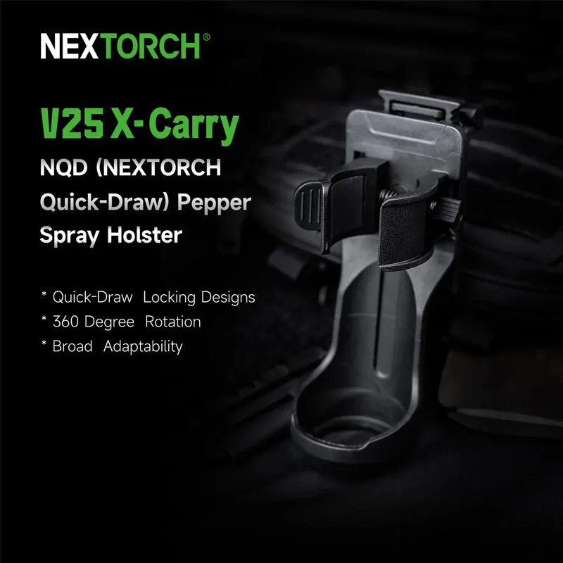 Nextorch V25 X-Carry NQD Platform Modular Spray Sleeve,Compatible with 31-38mm Tear Gas Spray Bottle,360º Rotatable