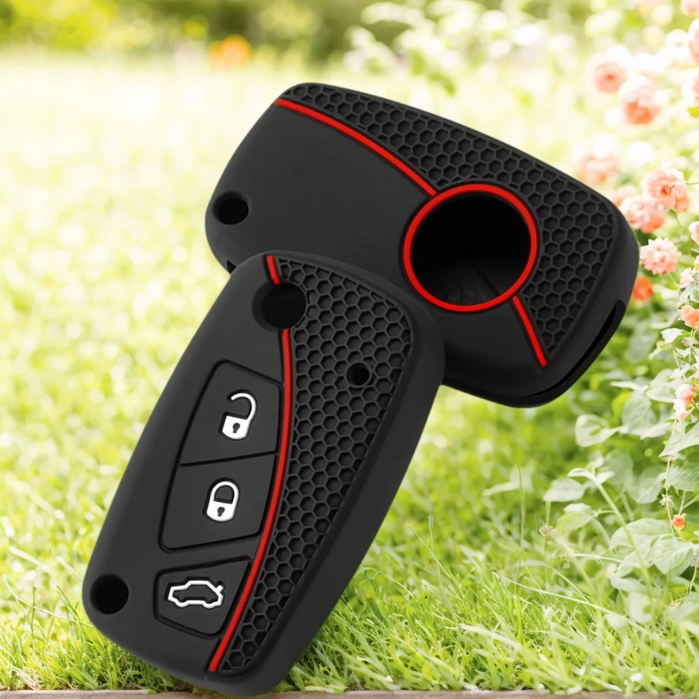 

Силиконовый чехол для ключей для Fiat Stilo Grande Punto Bravo Linea Idea Panda 500, аксессуары, автомобильный держатель, дистанционный ключ