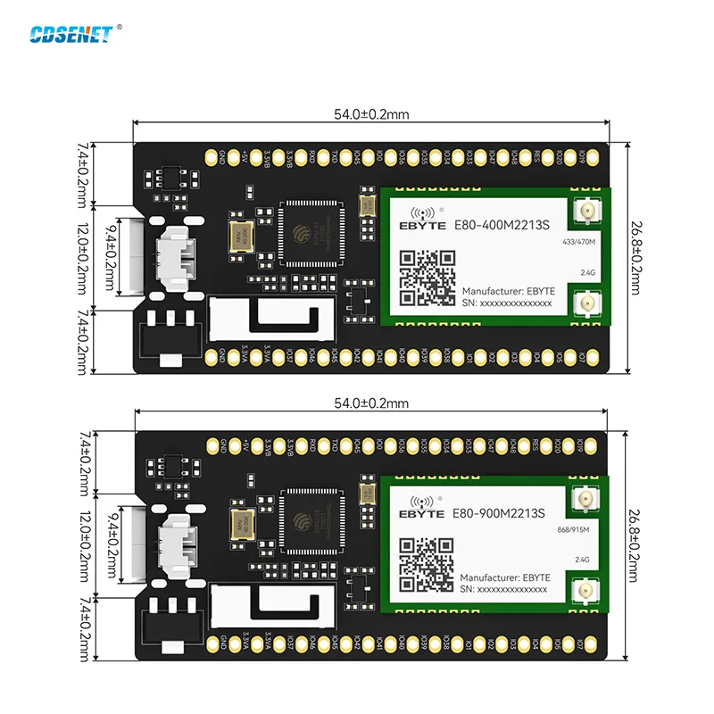 ESP32-S3 LR1121 Dual Band Test Board CDSENT EoRa-HUB-400/900TB LoRaWAN Gateway 2.4G  OLED Display One-Channel Hub Open Source