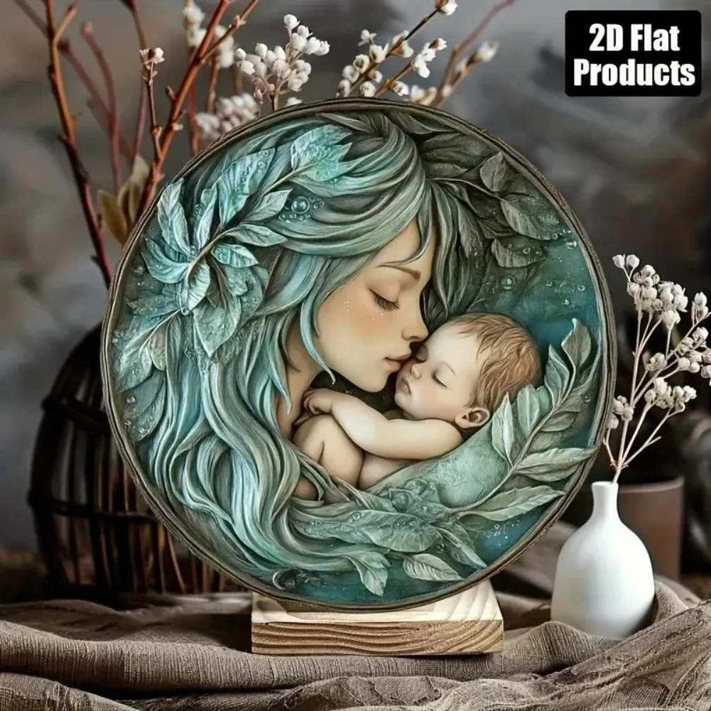 ديكور الجنية والطفل العتيق - نمط جرافيك ثنائي الأبعاد |   مناسبة للبار والمطبخ والمقهى وديكور المنزل والمكتب |   هدية مثالية للعطلات