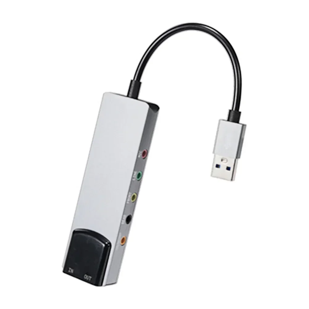 

USB Audio Adapter External Converter Aluminium Alloy 7.1 5.1 Converter Optical