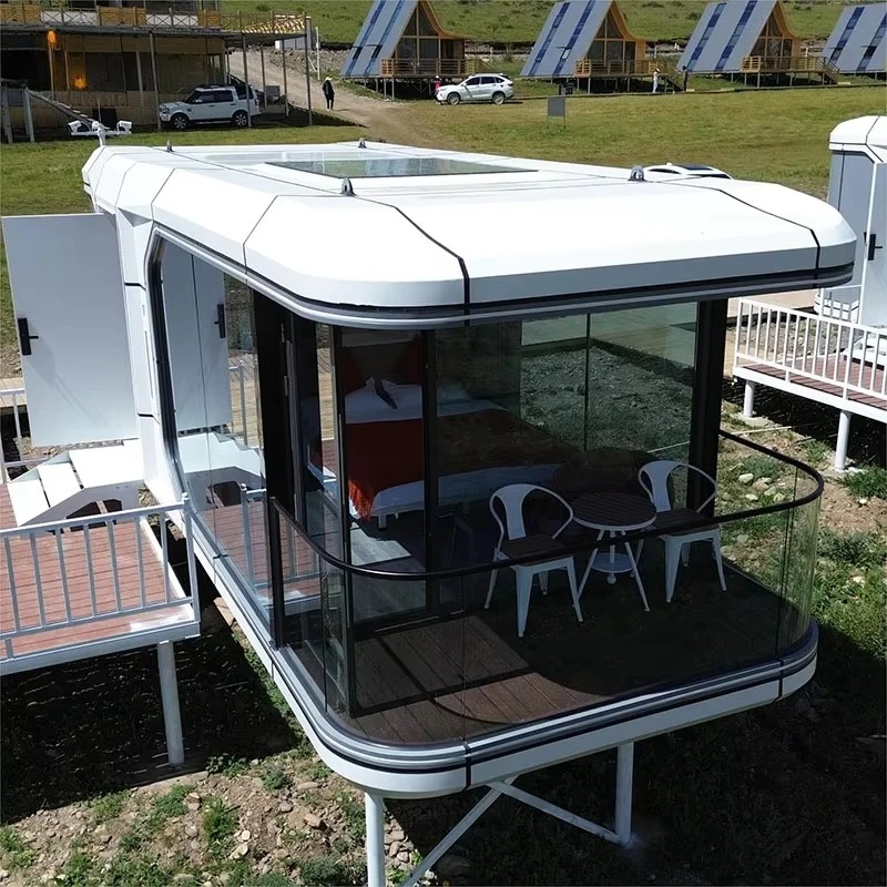 Innovative Eco-Friendly Steel Structure Capsule Homes With Smart System Safe Waterproof For Container Living Solutions