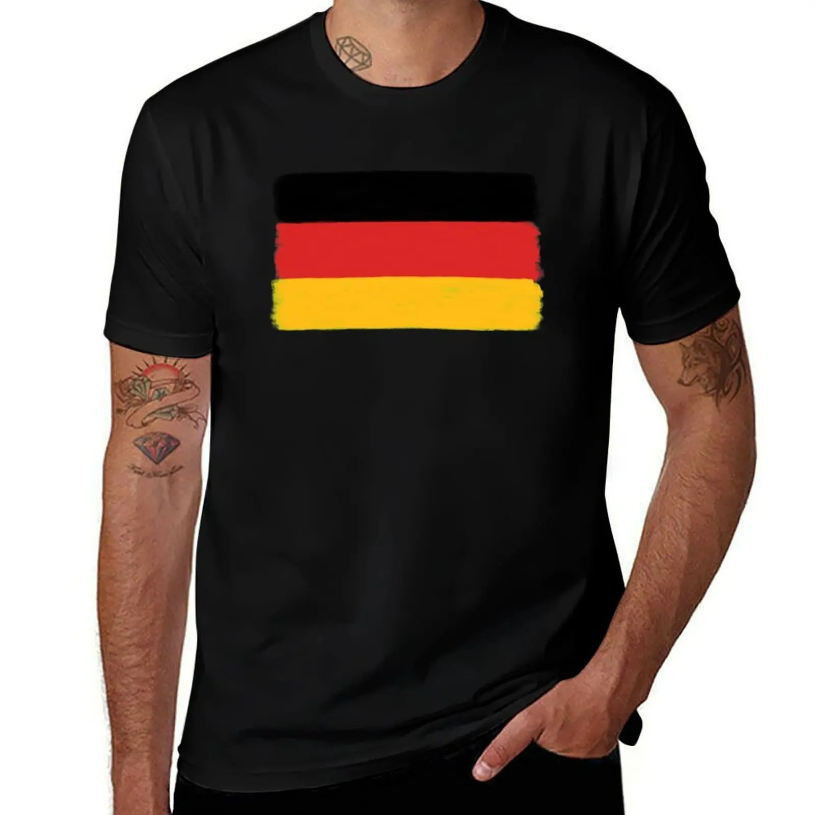Germany Grunge Flag T-Shirt Sun Protective Outdoor Tee Top T-Shirt