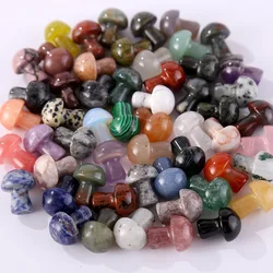 50pcs Promotion Limited Mushroom Statue Stone Ornaments Chakra Beads Adorn Plant Tank Gem Crystal Jewelry Making Fengshui