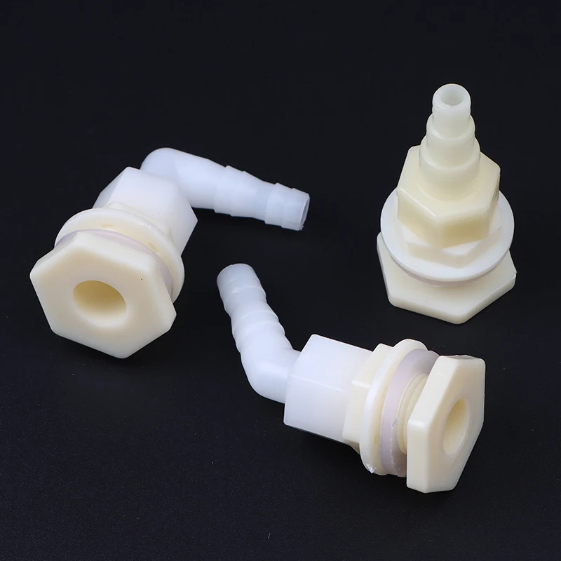 2PCS Plastic Connector Poultry Pet Farming Chicken Rabbit Drinker Barbed Pagoda Joint Coupling Water Tank Hose Outlet Inlet