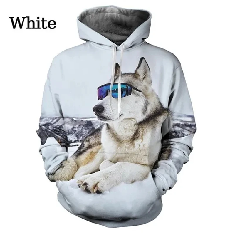 

New 3D Printed Husky Dog Hoodies Men Animal Graphics Leisure Hoodies Fashion Long Sleeve Sweatshirts Women Kids Clothing