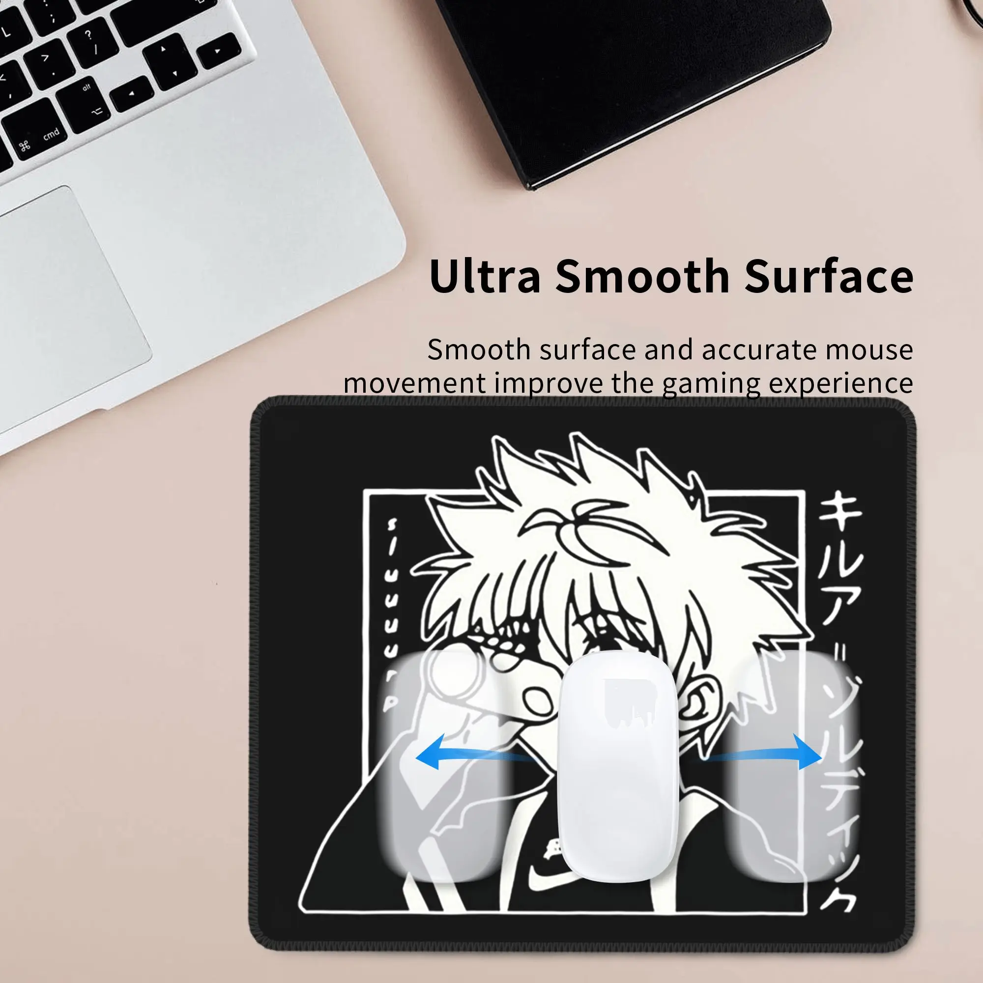Killua Zoldyck Anime Hunter X Hunter Mouse Pad Computer Keyboard Mouse Mat Gaming Laptop Desk Mat Office Accessories Table Mats
