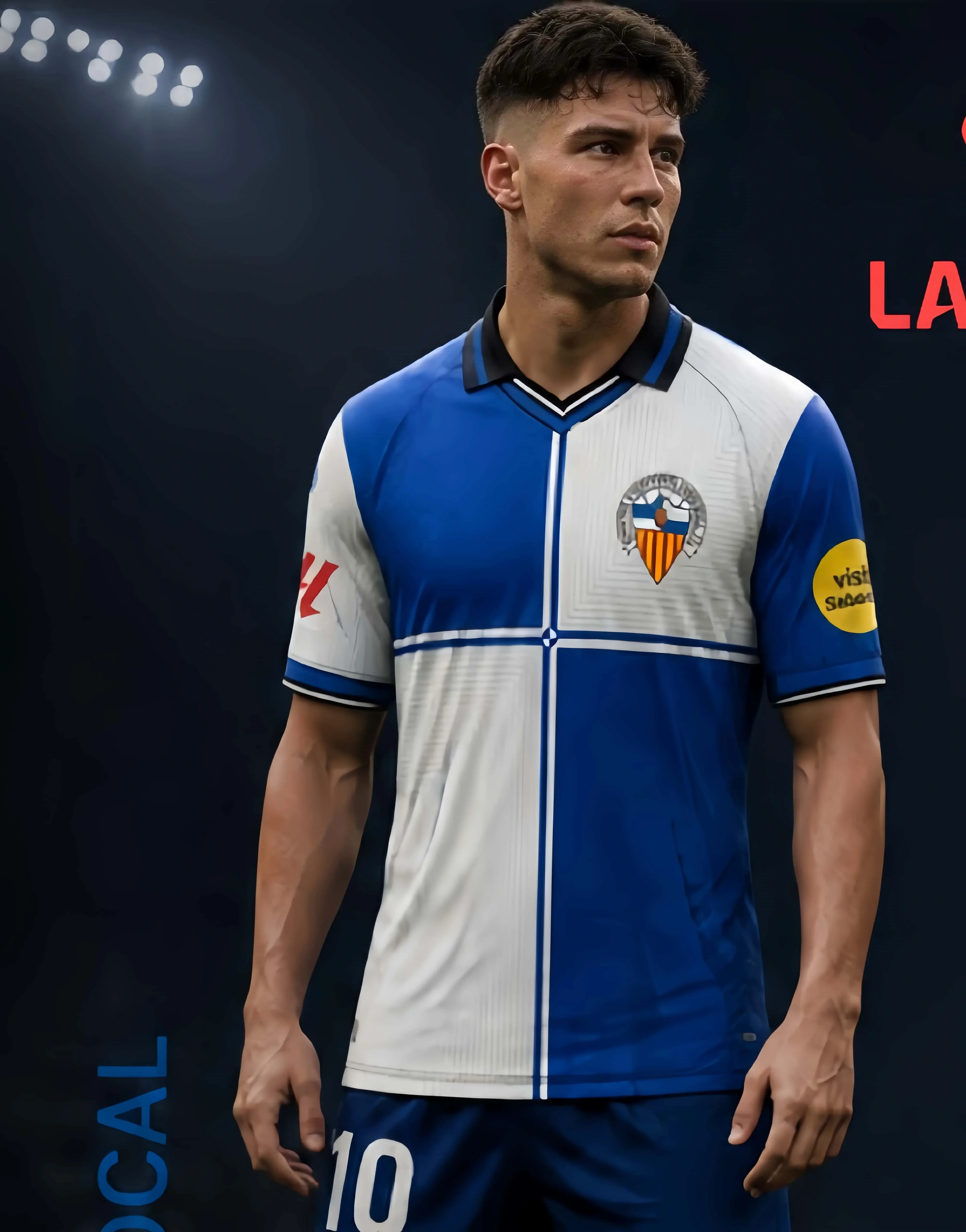 Men's Breathable Quick Drying C-CE Sabadell Unisex for Outdoor Sports Home Training Season 2026-27 Spain Football T-shirt