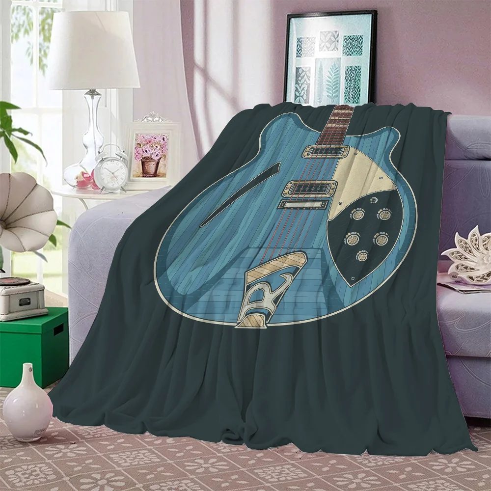 Guitar Pattern Knee Blanket Sofa Winter Fluffy Soft Blankets & Throws Luxury Throw Blanket Oversized 200x300 Home Interior Nap &