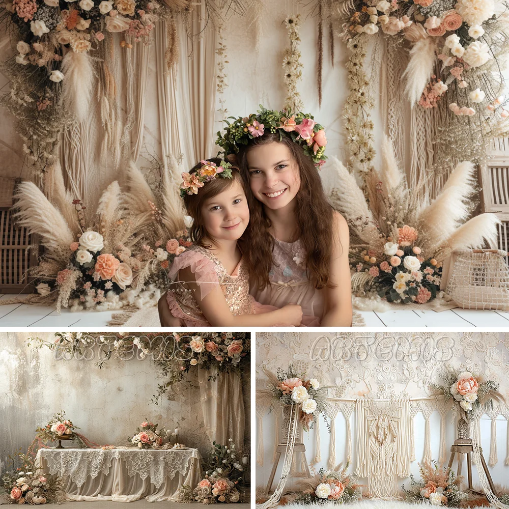 Wedding Photography Backdrop Wedding Decorations Bohemian Bridal Photoshoot Decorative Artistry Portrait Background Photo Studio