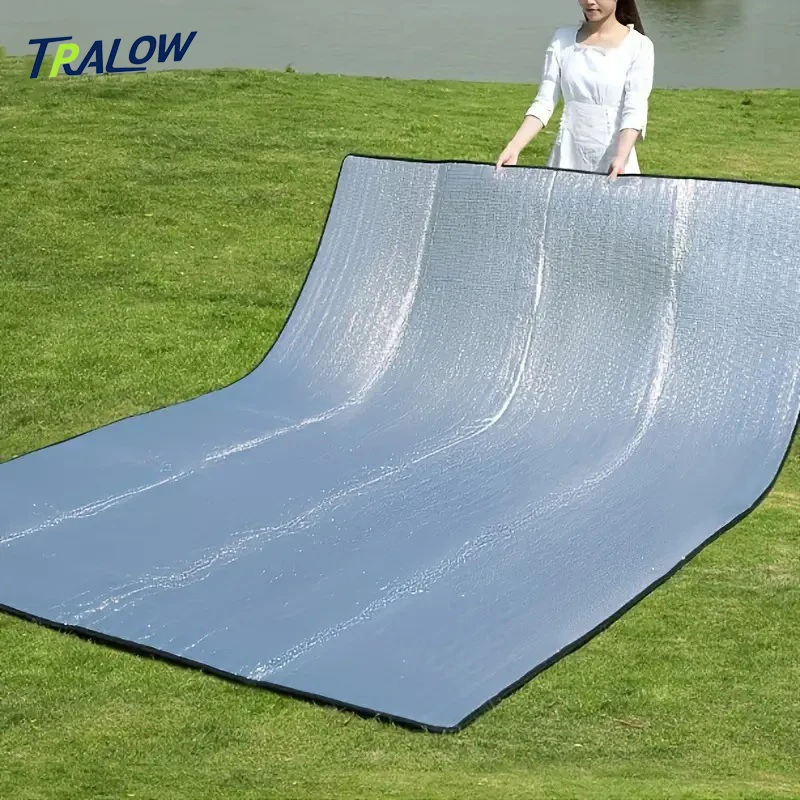 

TRALOW Camping Mat, Super Large Waterproof Aluminum Film, Moisture-Proof, Portable Outdoor Picnic Tent Mat, Beach Insulation