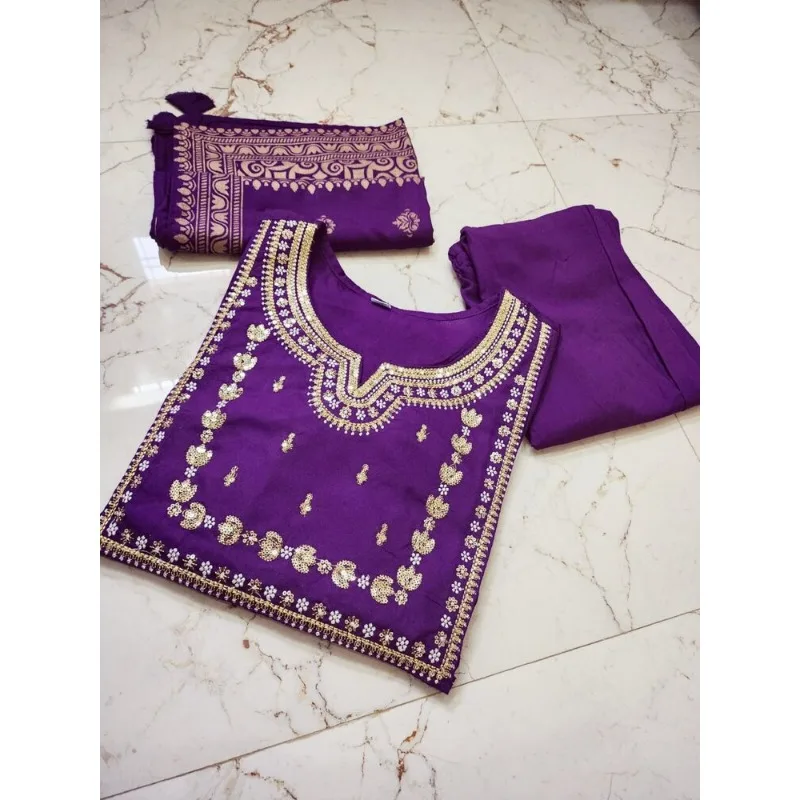 Rayon Kurti PalAppeals avec ensemble Duplities, mariage indien, salwar, Kameez trempé Kurta's